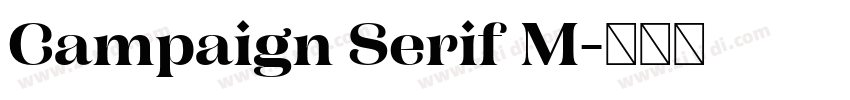 Campaign Serif M字体转换